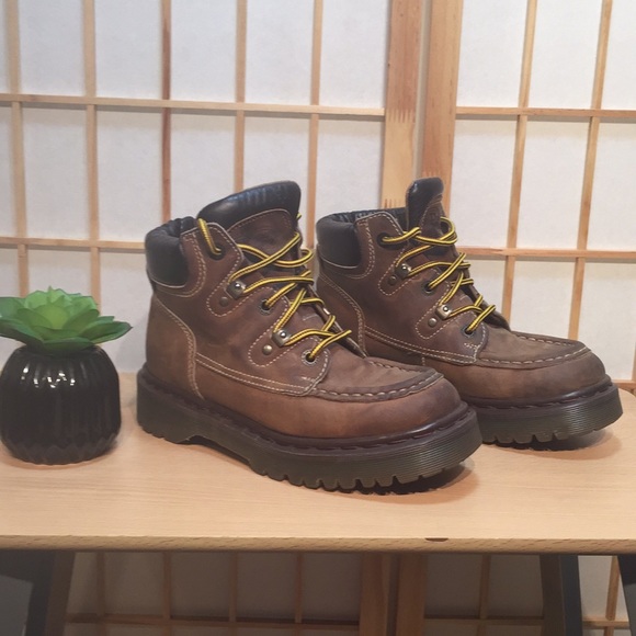 Dr. Martens Shoes - Womens Dr. Martens Brown Leather Boots